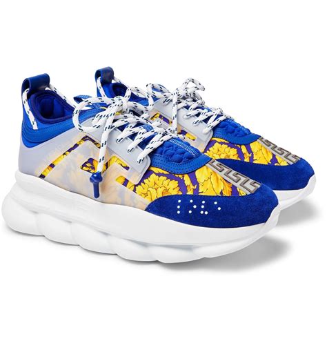 versace chain reaction royal blue|Versace chain reaction blue shoes.